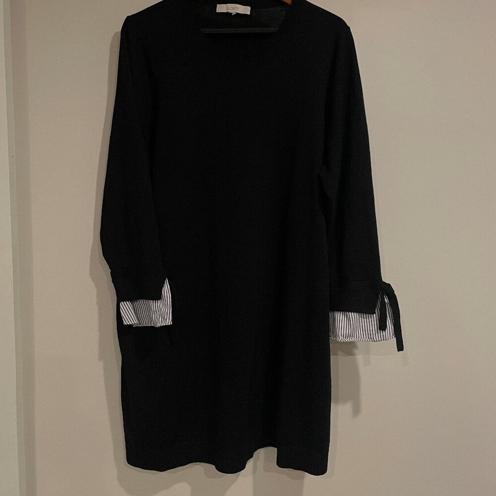 Loft Black Sweater Dress
